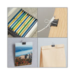 Binder Clips with Storage Tub, Mini, Black/Silver, 60/Pack