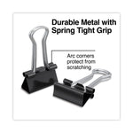 Binder Clips Value Pack, Small, Black/Silver, 36/Box