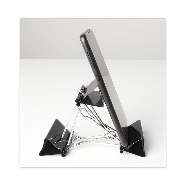 Binder Clips, Small, Black/Silver, 12/Box