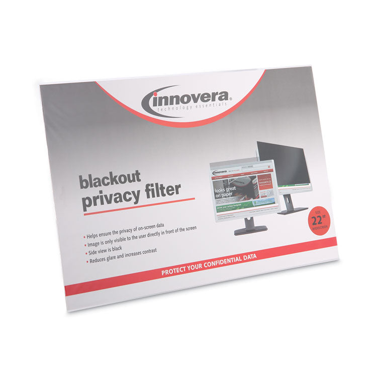 Blackout Privacy Filter for 22" Widescreen Flat Panel Monitor, 16:10 Aspect Ratio