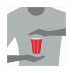 SOLO Party Plastic Cold Drink Cups, 16 oz, Red, 50/Bag, 20 Bags/Carton