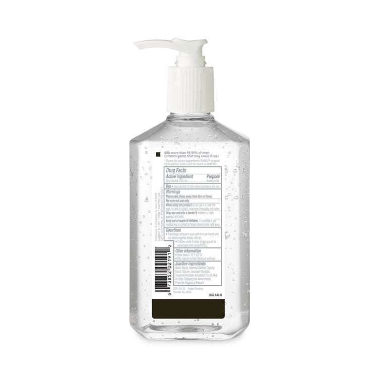 Advanced Hand Sanitizer Refreshing Gel, 12 oz Pump Bottle, Clean Scent