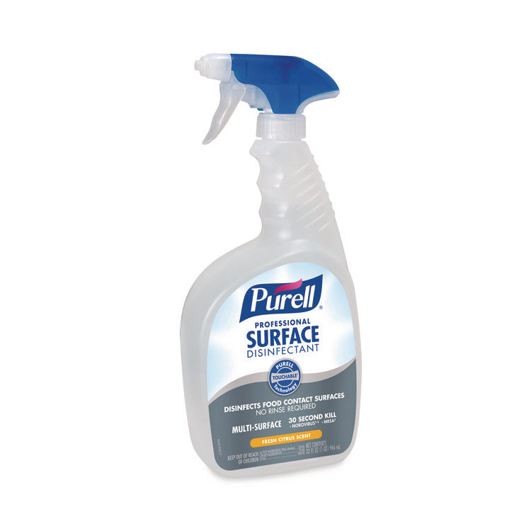 Professional Surface Disinfectant, Fresh Citrus, 32 oz Spray Bottle, 6/Carton