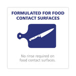 Foodservice Surface Sanitizer, Fragrance Free, 32 oz Capped Bottle with Spray Trigger Included in Carton, 6/Carton