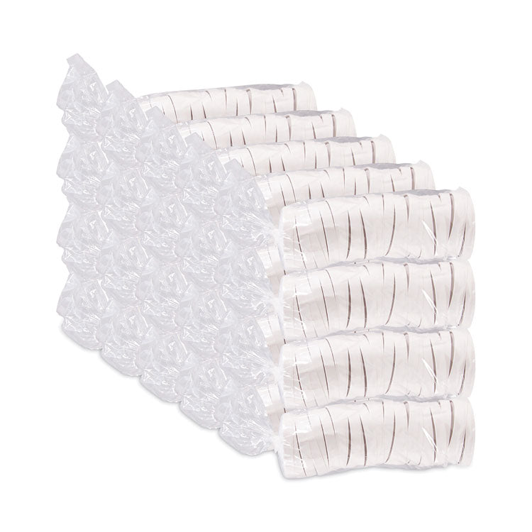 Spiral-Wound Paper Hot Cup Lids, Fits 16 oz Hot Cups, Paper, White, 25/Sleeve, 20 Sleeves/Carton