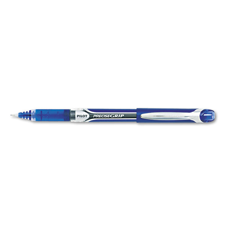 Precise Grip Rollerball Pen, Stick, Bold 1 mm, Blue Ink, Blue Barrel