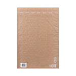 Curbside Recyclable Padded Mailer, #6, Bubble Cushion, Self-Adhesive Closure, 13.75 x 20, Natural Kraft, 50/Carton