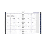 DayMinder Academic Monthly Desktop Planner, Twin-Wire Binding, 11 x 8.5, Charcoal Cover, 12-Month (July to June): 2025-2026