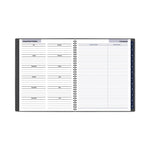DayMinder Academic Monthly Desktop Planner, Twin-Wire Binding, 11 x 8.5, Charcoal Cover, 12-Month (July to June): 2025-2026