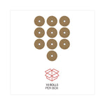 Gummed Kraft Sealing Tape, 3" Core, 3" X 600 Ft, Brown, 10/carton