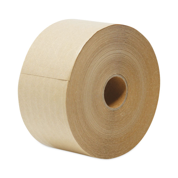 Glass-Fiber Reinforced Gummed Kraft Sealing Tape, 3" Core, 3" X 375 Ft, Brown, 8/carton