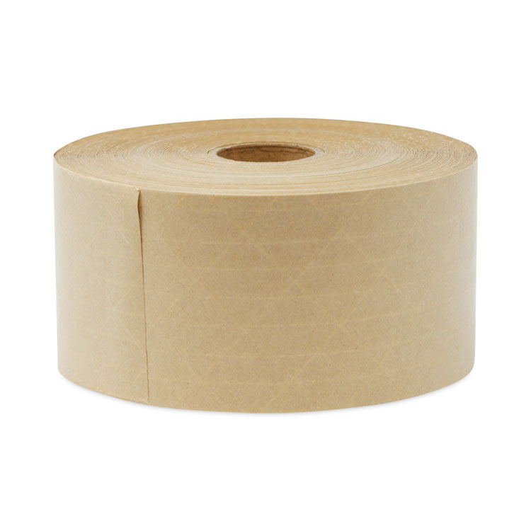 Glass-Fiber Reinforced Gummed Kraft Sealing Tape, 3" Core, 3" X 375 Ft, Brown, 8/carton