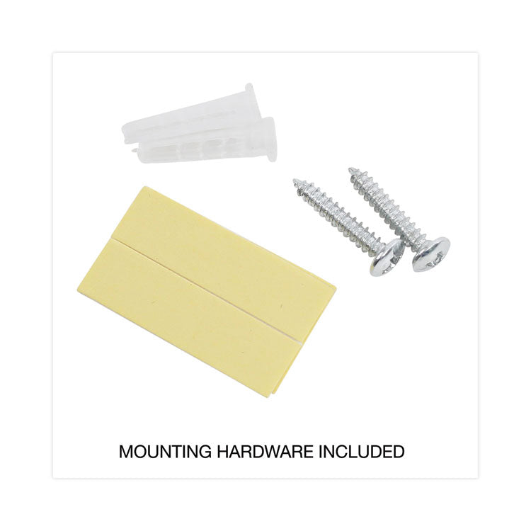 Wall File Pockets, Plastic, Letter Size, 13" x 4.13" x 7", Black