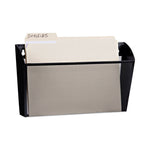 Metal Mesh Wall File, Letter Size, 14" x 3.1" x 8.2", Black