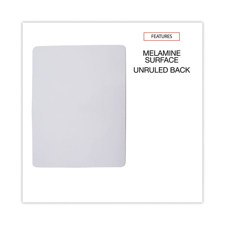 Lap/Learning Dry-Erase Board, 11.75" x 8.75", White Surface, 6/Pack