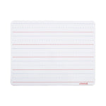 Lap/Learning Dry-Erase Board, Manuscript Penmanship Ruled, 11.75" x 8.75", White Surface, 6/Pack