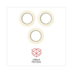 General-Purpose Masking Tape, 3" Core, 24 Mm X 54.8 M, Beige, 3/pack