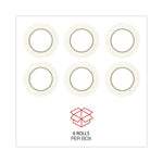 Removable General-Purpose Masking Tape, 3" Core, 18 Mm X 54.8 M, Beige, 6/pack