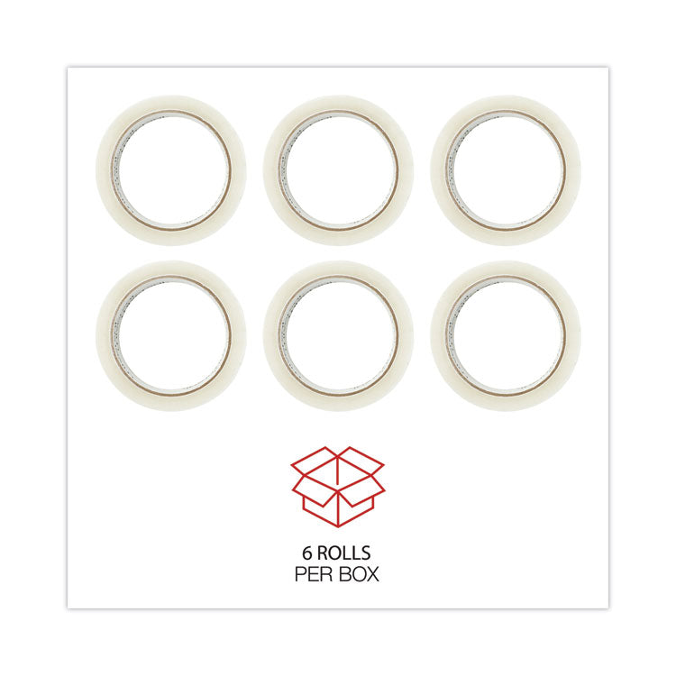 General-Purpose Box Sealing Tape, 3" Core, 1.88" X 60 Yds, Clear, 6/pack