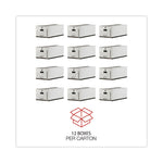 Deluxe Quick Set-Up String-And-Button Boxes, Legal Files, White, 12/carton