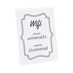 Clear L-Style Freestanding Frame, 8.5 x 11 Insert, 3/Pack