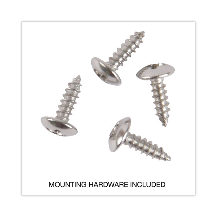 Wall Mount Sign Holder, 11 x 8.5, Horizontal, Clear, 2/Pack