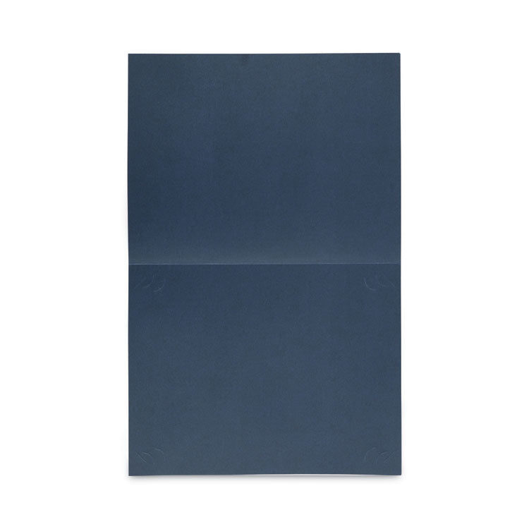 Certificate/Document Cover, 8.5 x 11; 8 x 10; A4, Navy, 6/Pack