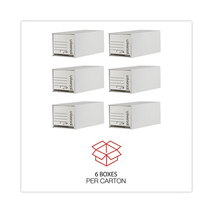 Heavy-Duty Storage Drawers, Letter Files, 14" X 25.5" X 11.5", White, 6/carton