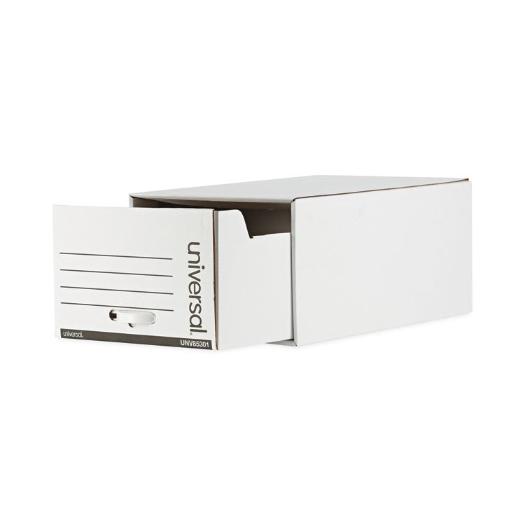 Heavy-Duty Storage Drawers, Legal Files, 17.25" X 25.5" X 11.5", White, 6/carton