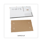 Medium-Duty Easy Assembly Storage Box, Legal Files, White, 12/carton