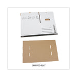 Heavy-Duty Fast Assembly Lift-Off Lid Storage Box, Letter/legal Files, White, 12/carton