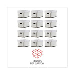Professional-Grade Heavy-Duty Storage Boxes, Letter/legal Files, White, 12/carton