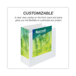 Earth's Choice Plant-Based Round Ring View Binder, 3 Rings, 5" Capacity, 11 x 8.5, White