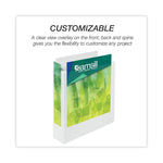 Earth's Choice Plant-Based Round Ring View Binder, 3 Rings, 3" Capacity, 11 x 8.5, White