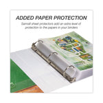 Earth's Choice Plant-Based Round Ring View Binder, 3 Rings, 3" Capacity, 11 x 8.5, White