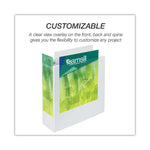 Earth's Choice Plant-Based Round Ring View Binder, 3 Rings, 4" Capacity, 11 x 8.5, White