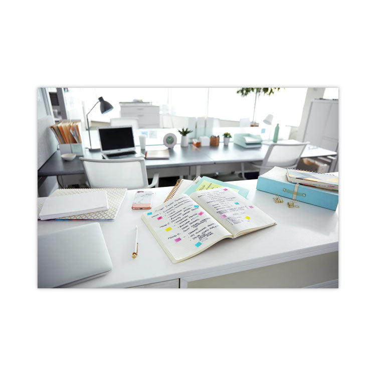 Page Flags in Desk Grip Dispenser, 1 x 1.75, Blue, 200/Dispenser