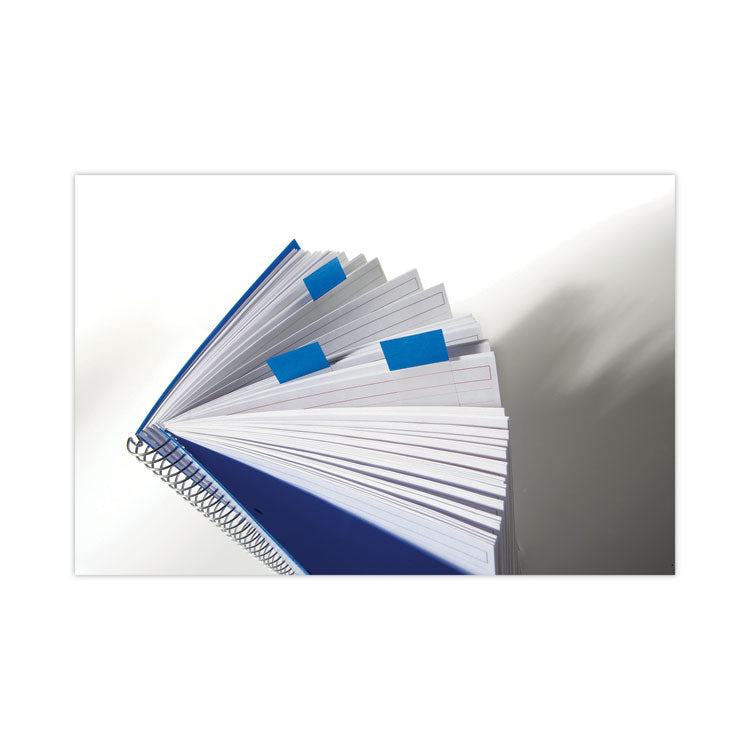 Page Flags in Desk Grip Dispenser, 1 x 1.75, Blue, 200/Dispenser