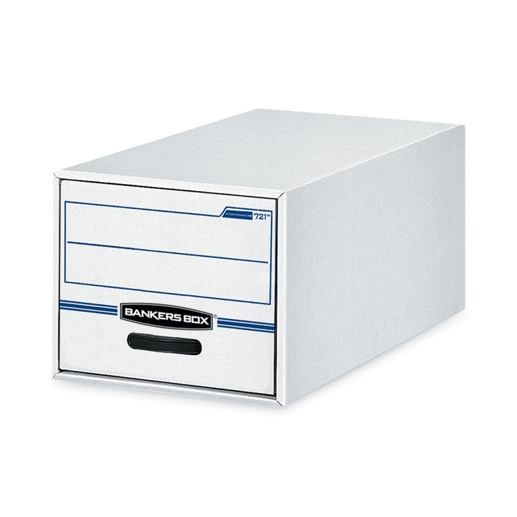 Stor/drawer Basic Space-Savings Storage Drawers, Legal Files, 16.75 X 19.5 X 11.5, White/blue