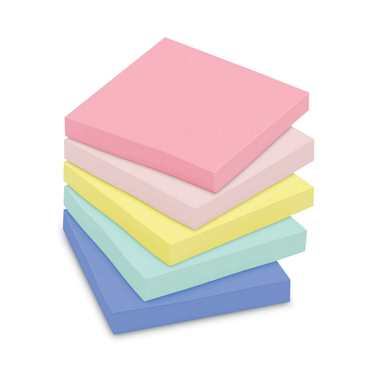 Original Recycled Note Pads, 3" x 3", Sweet Sprinkles Collection Colors, 100 Sheets/Pad, 12 Pads/Pack
