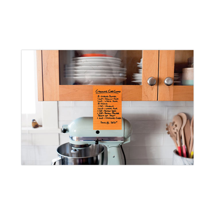 Pads in Energy Boost Collection Colors, Note Ruled, 5" x 8", 45 Sheets/Pad, 4 Pads/Pack