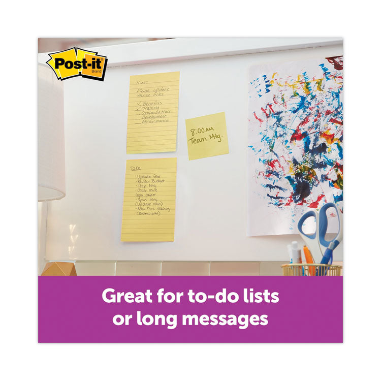 Pads in Canary Yellow, Note Ruled, 4" x 6", 90 Sheets/Pad, 5 Pads/Pack