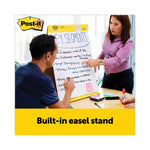 Pad Plus Tabletop Easel Pad with Self-Stick Sheets and Dry Erase Board, Unruled, 20 x 23, White, 20 Sheets