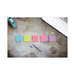 Self-Stick Notes Office Pack, 3" x 3", Supernova Neons Collection Colors, 90 Sheets/Pad, 24 Pads/Pack