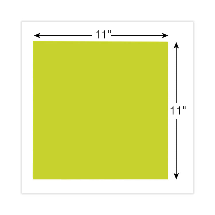 Big Notes, Unruled, 11 x 11, Green, 30 Sheets
