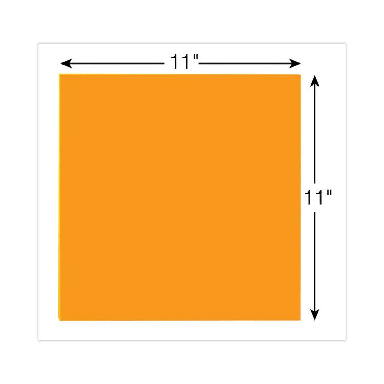 Big Notes, Unruled, 11 x 11, Orange, 30 Sheets