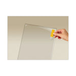 Display Pocket, Removable Interlocking Fasteners, Plastic, 8.5 x 11, Clear