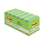 Original Pop-up Refill Cabinet Pack, 3" x 3", Floral Fantasy Collection Colors, 100 Sheets/Pad, 18 Pads/Pack