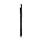 Rolling Writer Rollerball Pen, Stick, Medium 0.8 mm, Black Ink, Black Barrel, Dozen