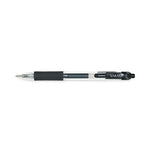 Sarasa Dry Gel X20 Gel Pen, Retractable, Fine 0.5 mm, Black Ink, Clear/Black Barrel, 12/Pack